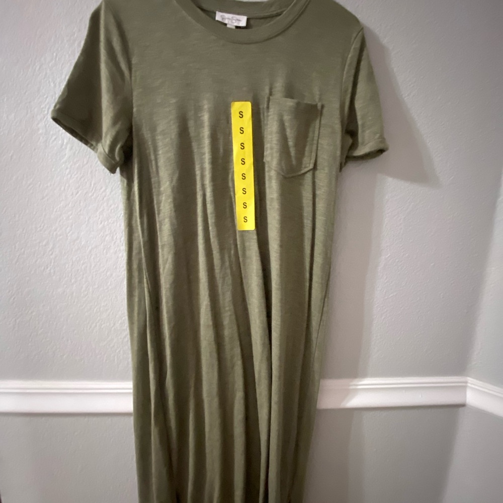 long green dress